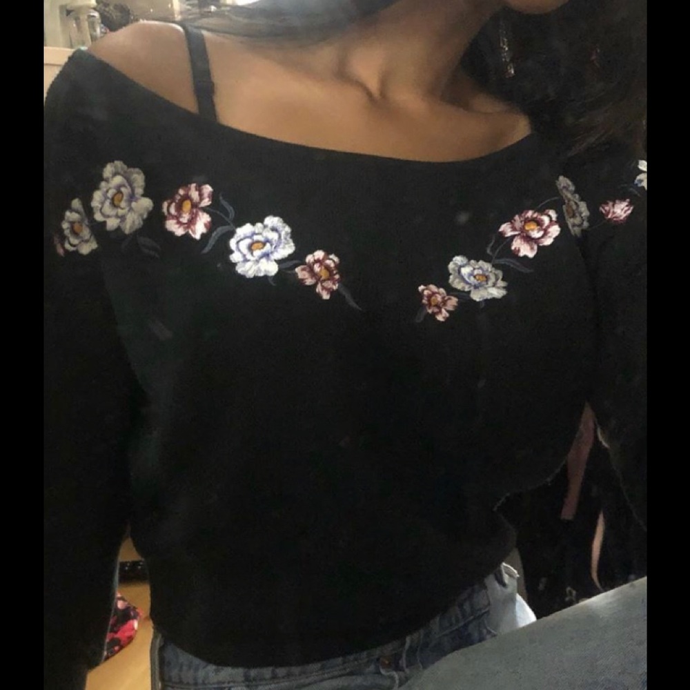 Embroidered Off The Shoulder